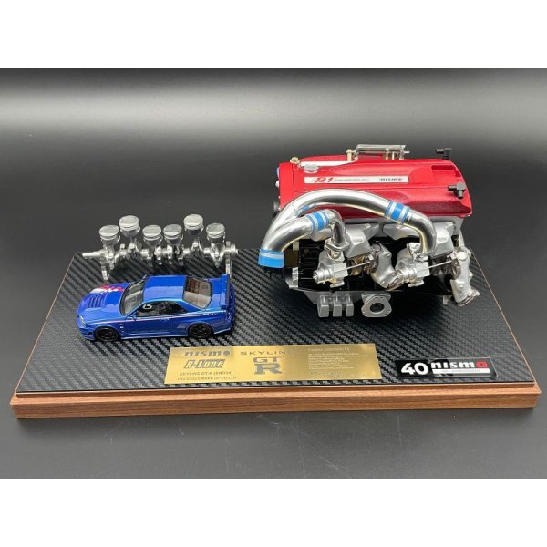 画像1: 〜 ENGINE MODEL PLUS 〜  NISSAN SKYLINE GT-R (BNR34, NISMO R-tune) エンジンモデルプラス with POWER CORE (1)